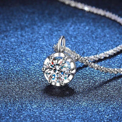 Moissanite Necklace Pendant S925 Sterling Silver Party Dimond Gem Necklaces