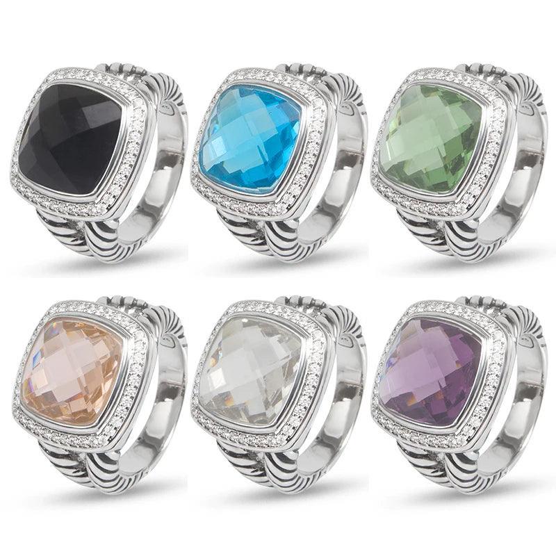 Moissanite rings Vintage Stone Classic Ladies Fashion Jewelry