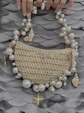 Lady Bags For Women Luxury Designer Brand Purses In Woven Beaded