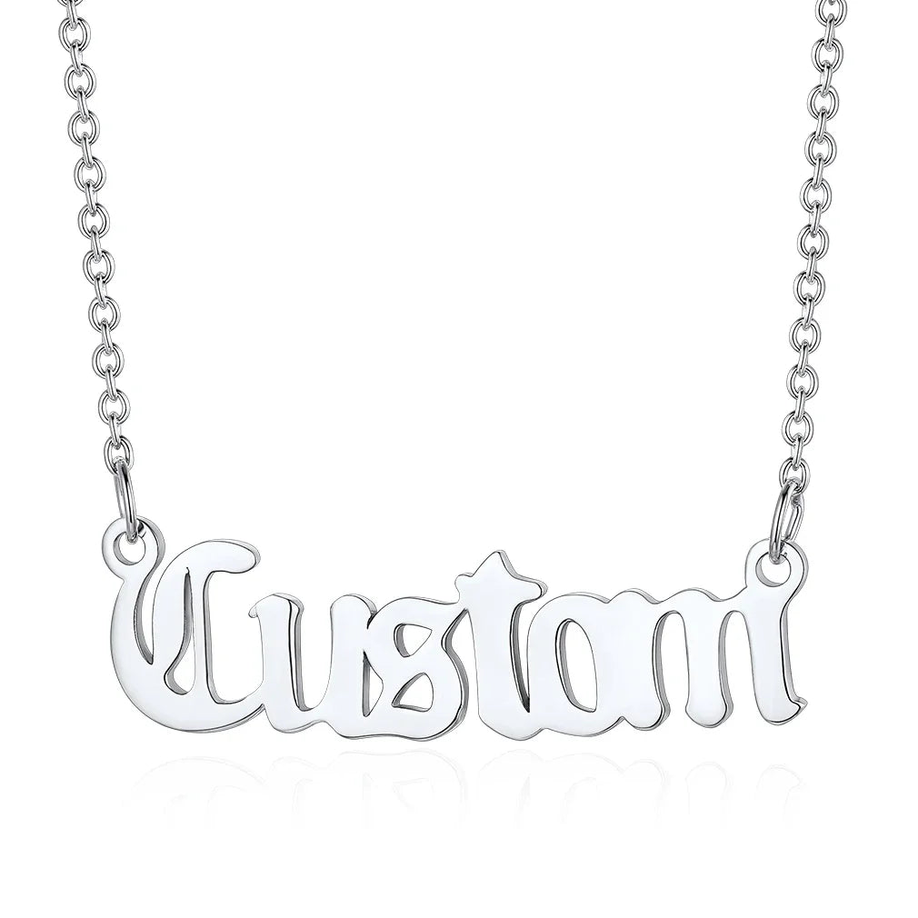 Name Necklace 925 Sterling Silver Type Custom Jewelry for Women