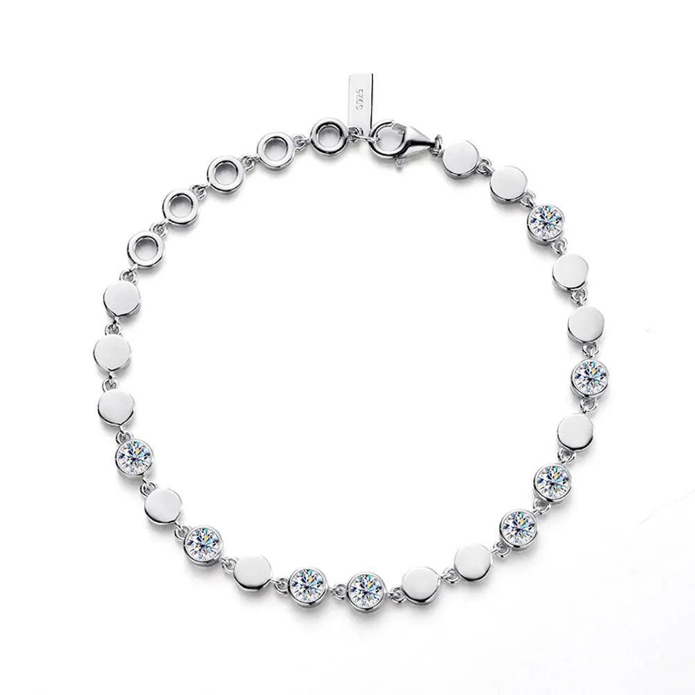 Tennis Bracelet Diamond Wedding Fine Jewelry Sterling Sliver 925