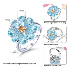 August Birthstone Ring Gemstone Romantic Exquisite Style Fine Jewelry