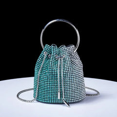 Bucket bags Women's inlaid diamond Fashion dinner women luxury