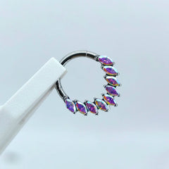 Nose Ring Hoop Splice Septum Piercing Jewelry Titanium