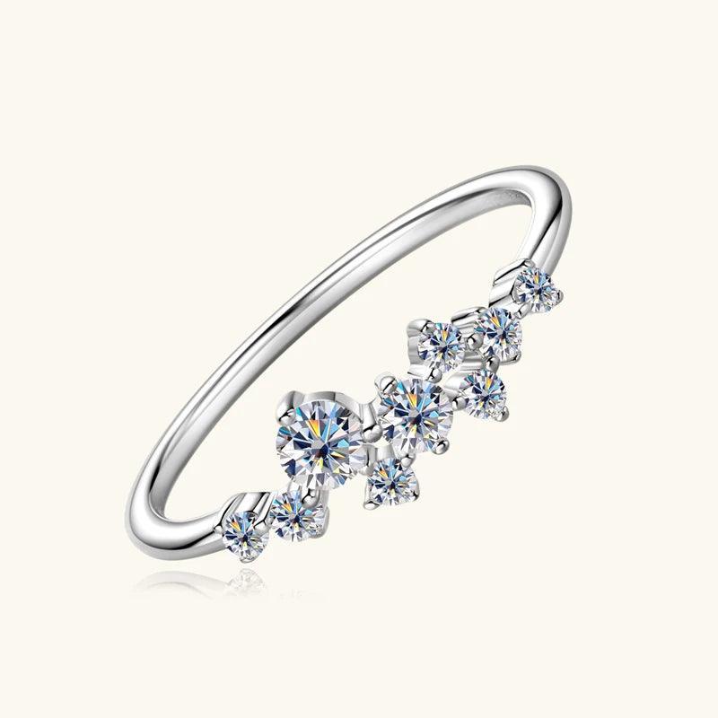 Diamond Moissanite Ring for Women, 925 Original Certified Charm - MILALAN 