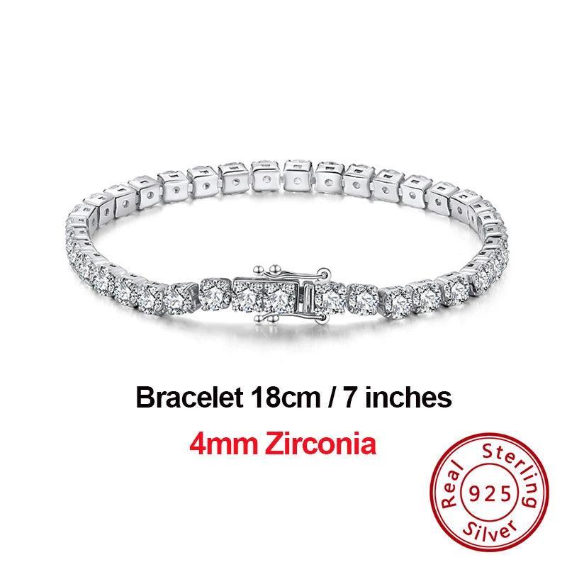 Tennis Bracelets Sterling Silver For Women Cubic Zirconia Bracelet