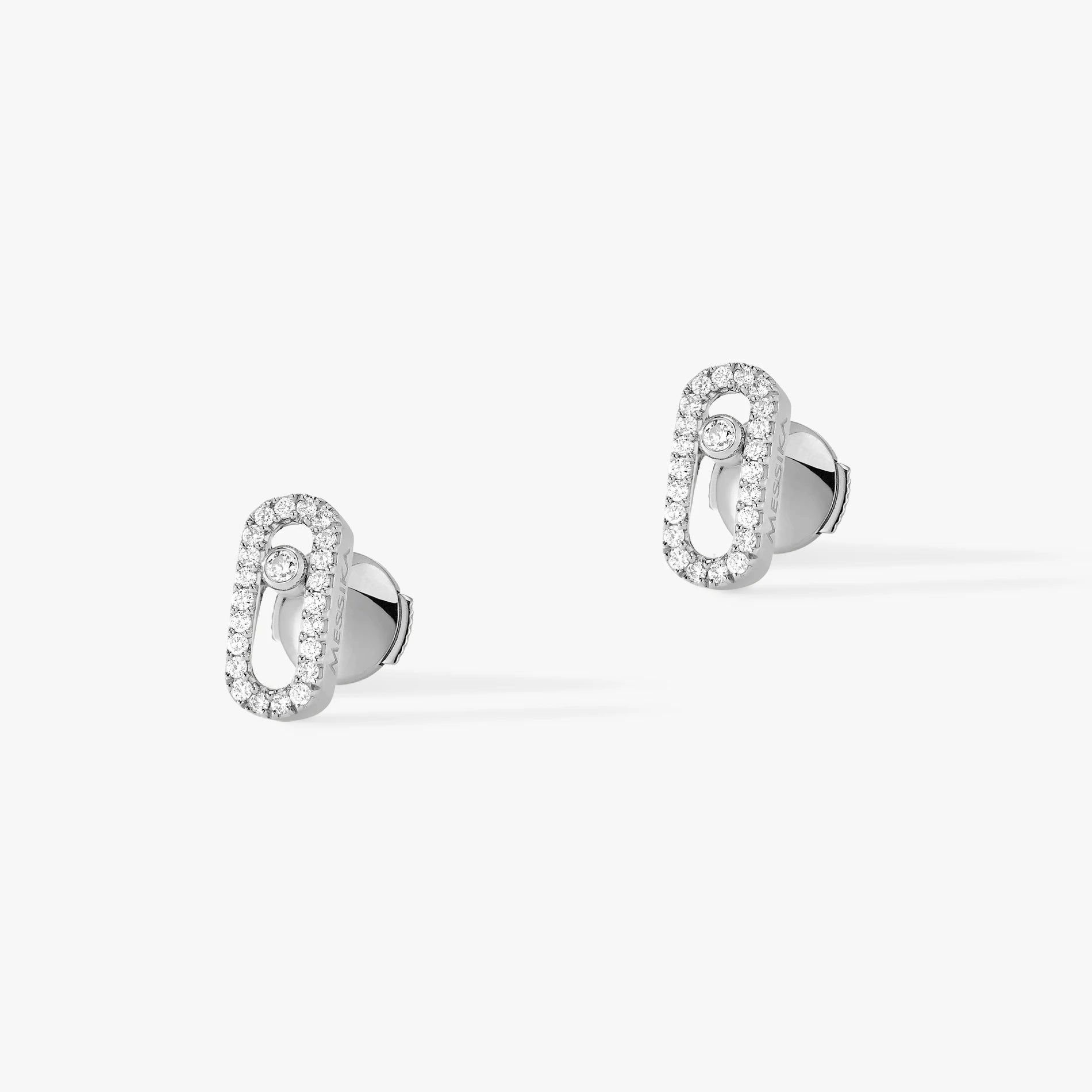 Diamond Earrings Platinum Rose Gold High End Fashion Women's