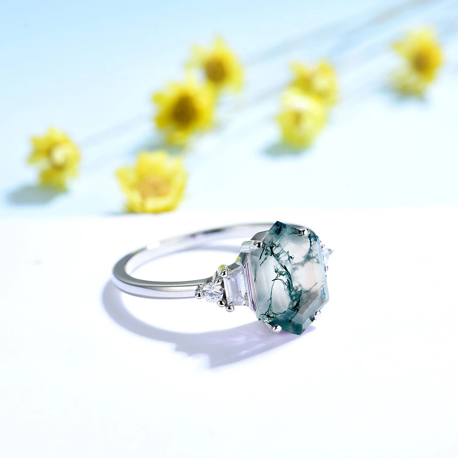 May Birthstone Natural Gemstone Ring Pure Fine Jewelry