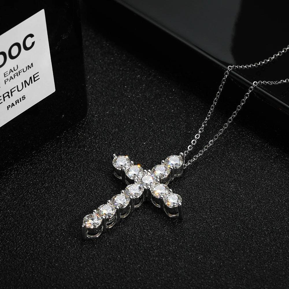 Silver necklace Cross Pendant Original Plated