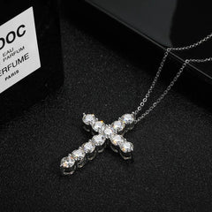 Silver necklace Cross Pendant Original Plated