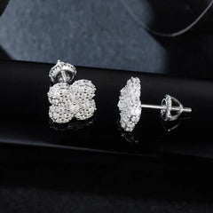 Diamond Earrings Stud Flower High Quality Fashion