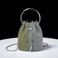 Bucket bags Women's inlaid diamond Fashion dinner women luxury