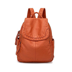 Women's Backpack White Small For Teenage All-match Casual