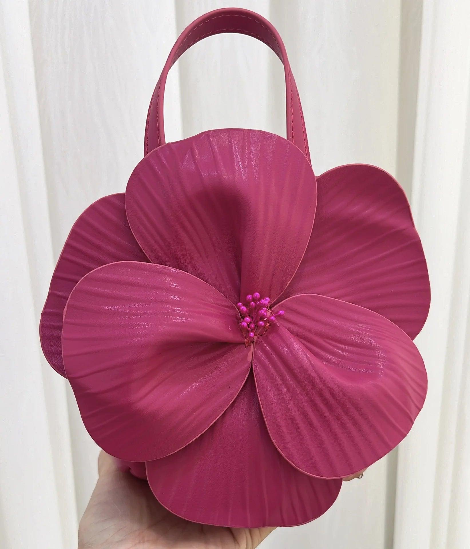 Design Flower Clutches Bag Women's Elegant Party Shoulder