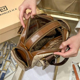 Handbag Leather for Women's Designer High Quality Retro Single Shoulder