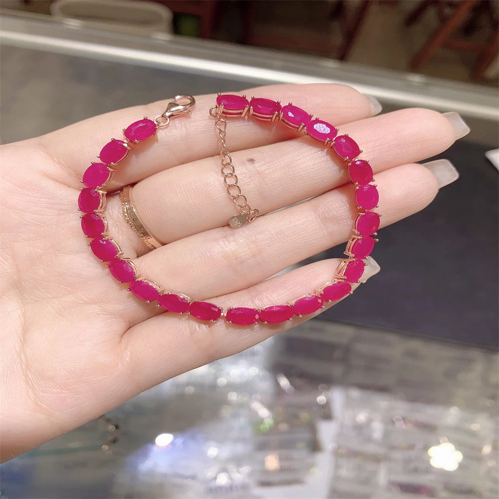 July Birthstone Natural Gem Bracelet Party High Quality Jewelry