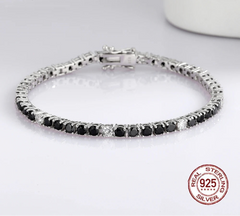 November Birthstone Silver Tennis Bracelet Cubic Zircon Fine Jewelry