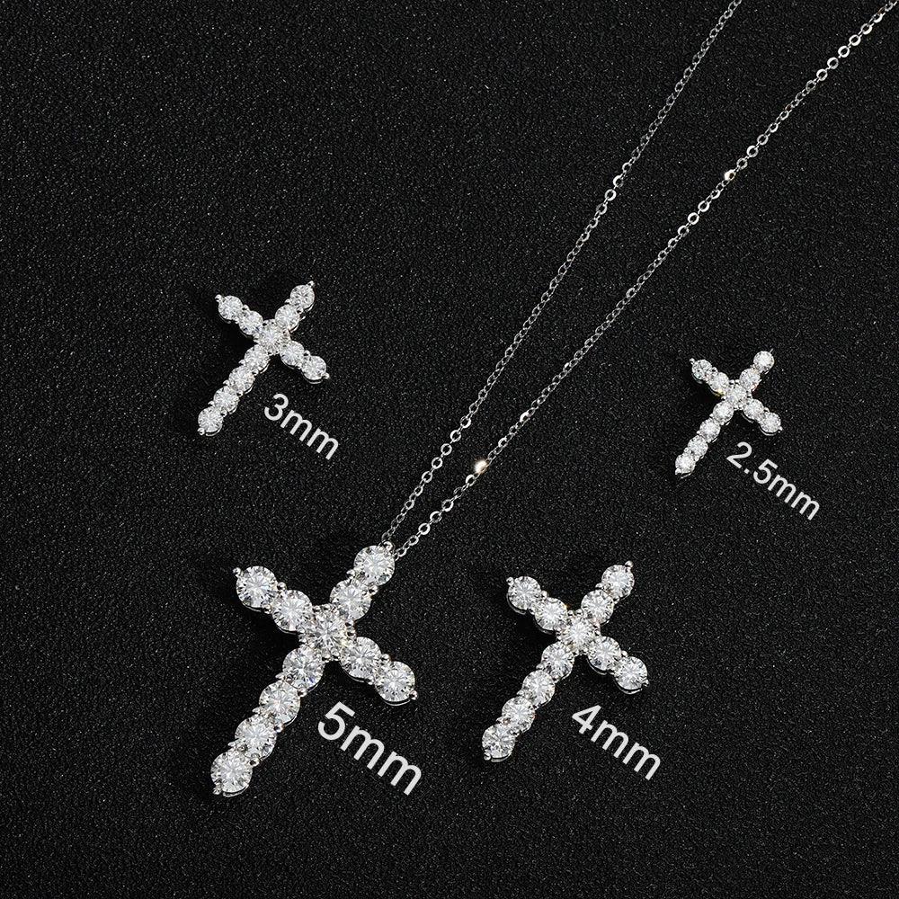 Silver necklace Cross Pendant Original Plated