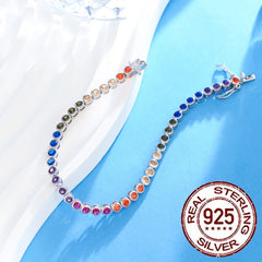 January Birthstone Chain Bracelets Classic Multicolor Party Jewelry