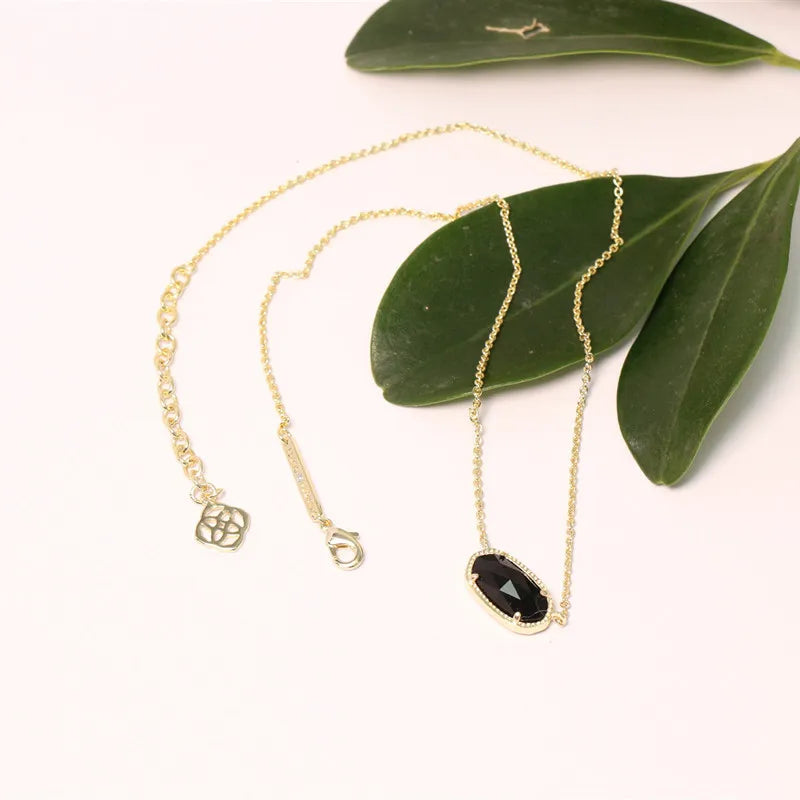 April Birthstone Temperament Oval Fashion Chain