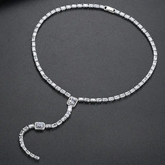 Diamond Necklace Luxury Design For Women Heart Shape Jewelry