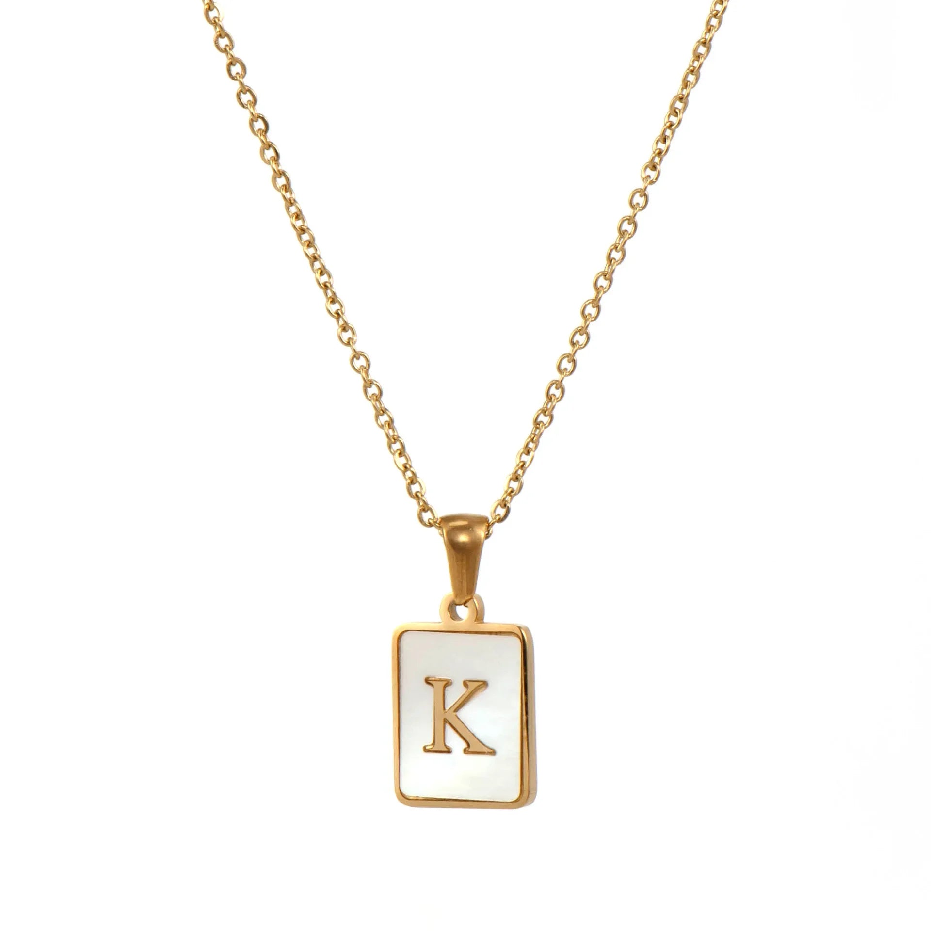 Name Necklace 26 Letters 18k Gold With Pendant Unique Jewelry Luxury