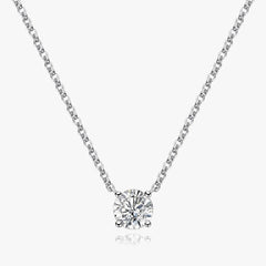 Moissanite  D Color Pendant Necklace 100% Sterling Silver 925 Sparkling Engagement Fine Jewelry