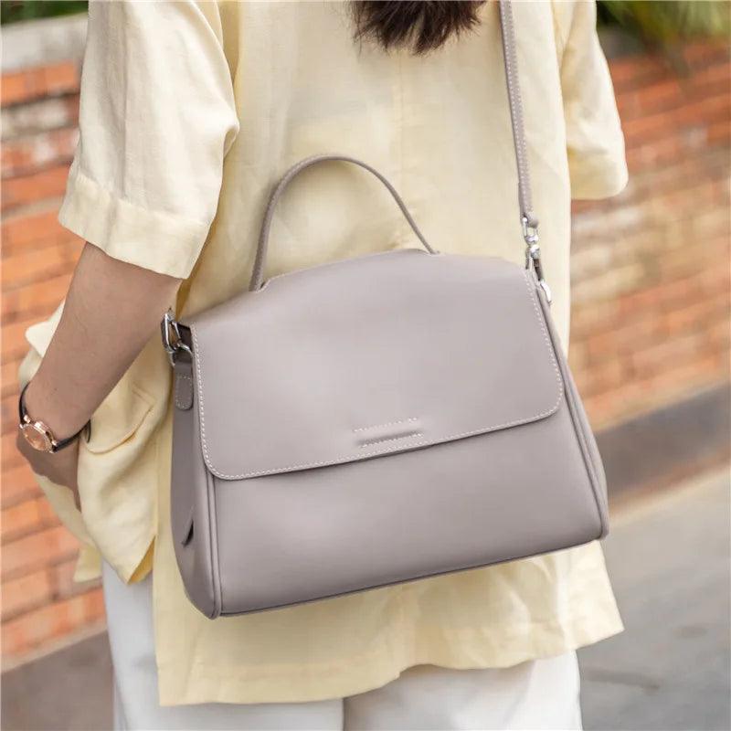 Genuine Leather Women Shoulder Quality Casual Totes Luxury