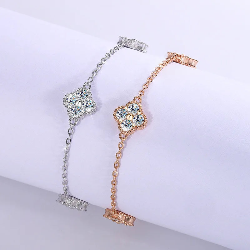 Clover Bracelet Full Lucky for Women S925 Silver Party Jewelry