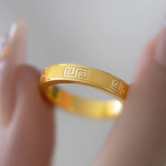 Gold Ring 18K Original Jewelry for Women Bohemia Anilloswith