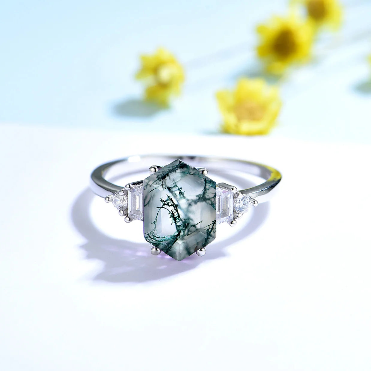 May Birthstone Natural Gemstone Ring Pure Fine Jewelry