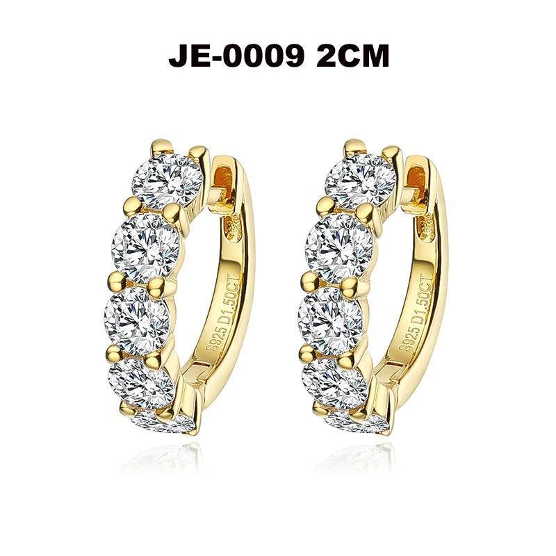 Moissanite 18k 4mm Stones Sparkling Diamond Earring 100% 925 Sterling Silver