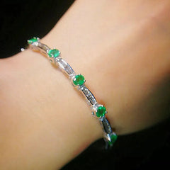 May Birthstone Fine Bracelet with Designer Charms Jewelry