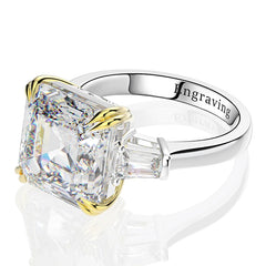 Diamond Ring Citrine Carbon Gemstone High-end Jewelry