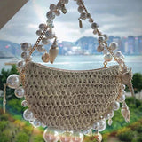 Lady Bags For Women Luxury Designer Brand Purses In Woven Beaded