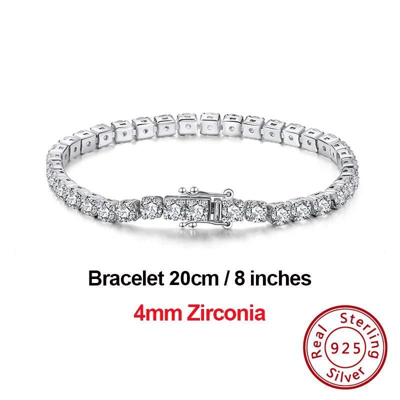 Tennis Bracelets Sterling Silver For Women Cubic Zirconia Bracelet