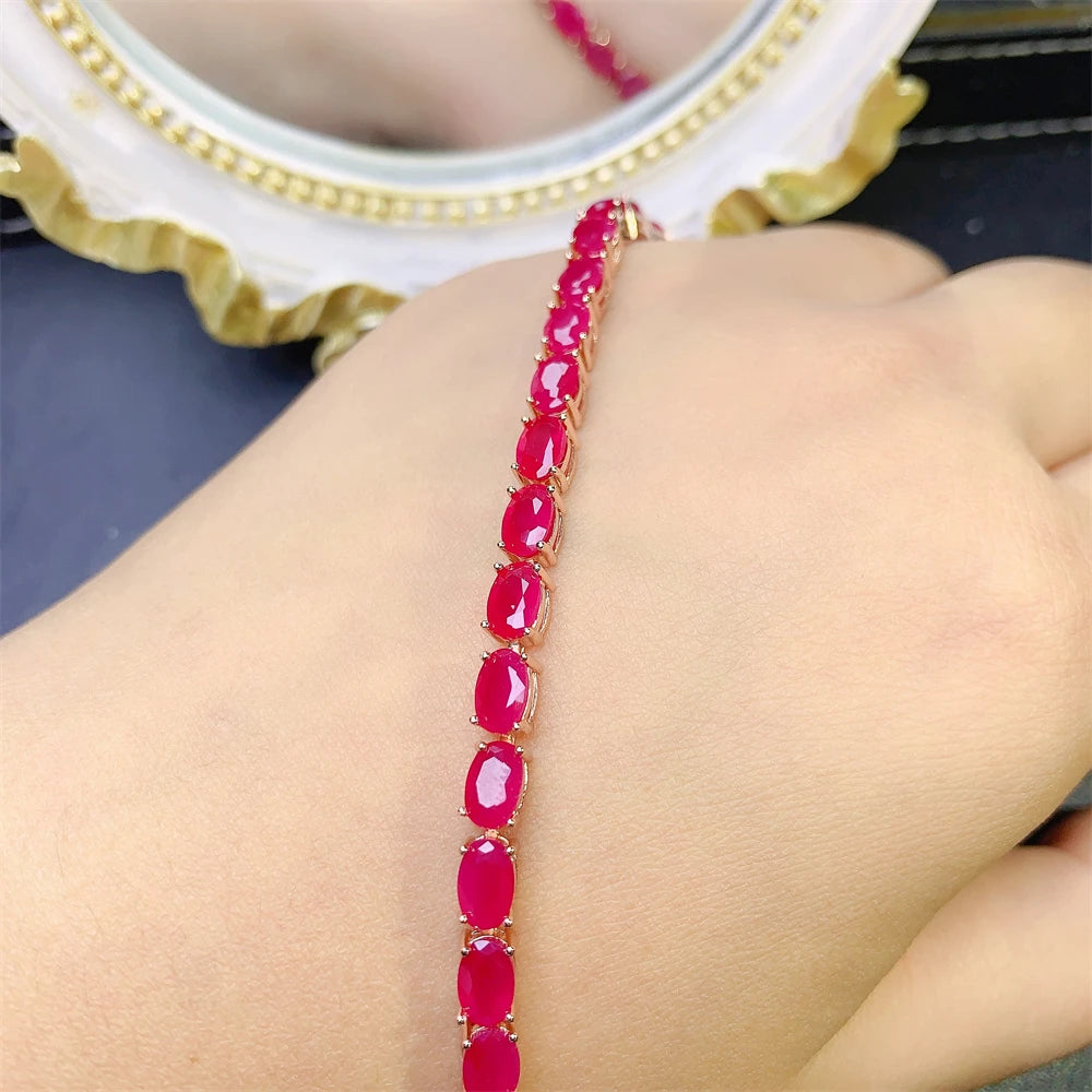 July Birthstone Natural Gem Bracelet Party High Quality Jewelry