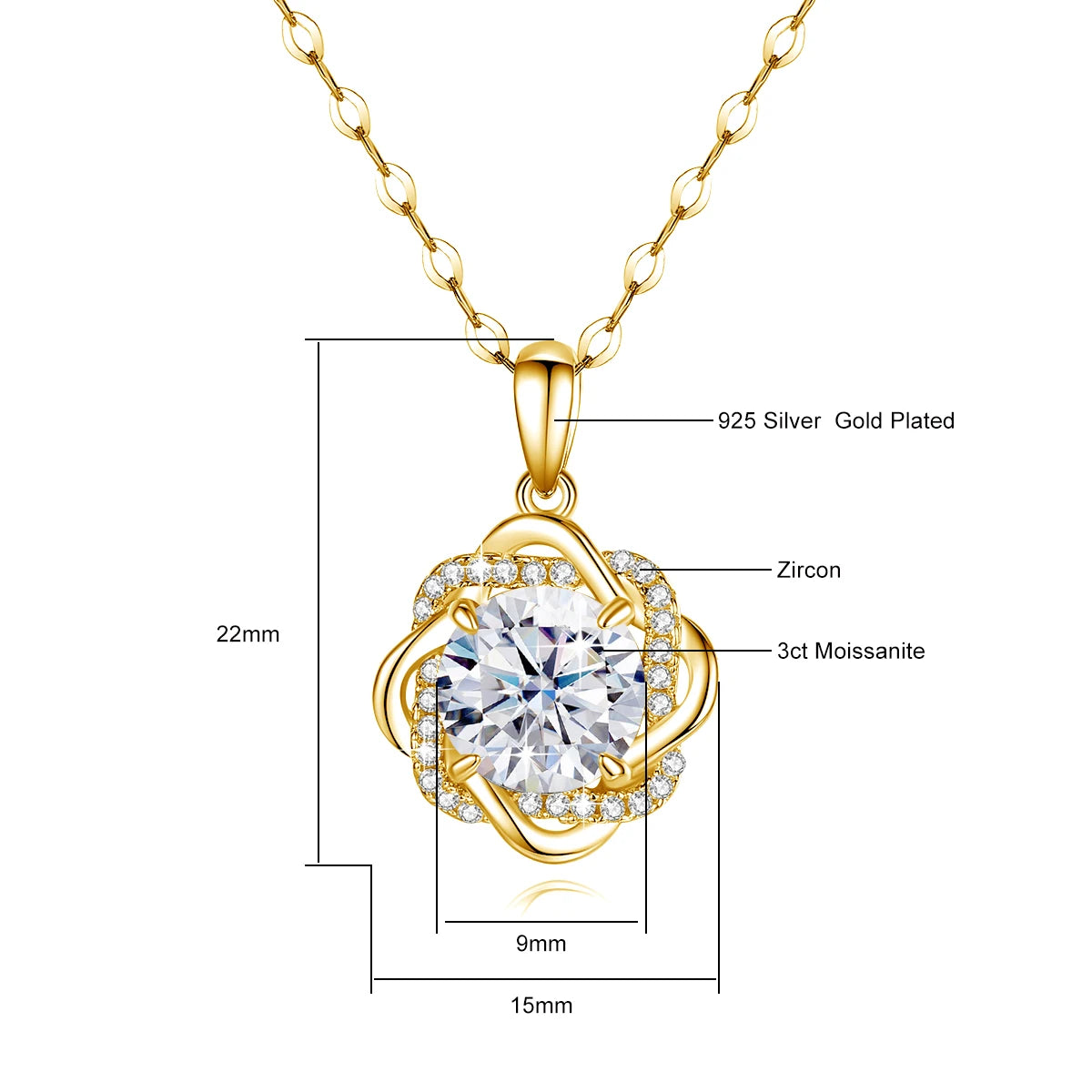 Star Of David For Women With Original Luxury Gold Pendant Jewelry