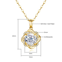 Gold necklace For Women With Original Luxury Pendant Jewelry