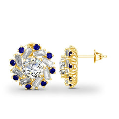 Luxury Designer Moissanite Earrings With Yellow Gold Jewelry 100% Pass Diamnd Trenging