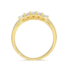 Moissanite rings European Gold Luxury Summer Jewelry