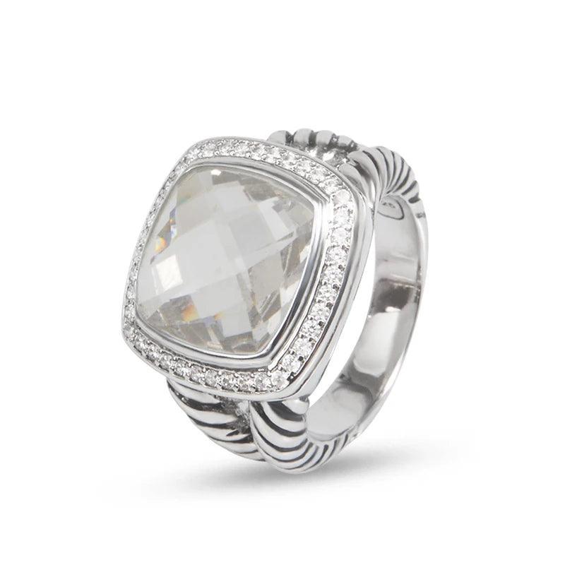 Moissanite rings Vintage Stone Classic Ladies Fashion Jewelry