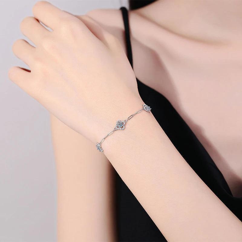 Clover Bracelet Plated Artificial Four Leaf Clover Shape