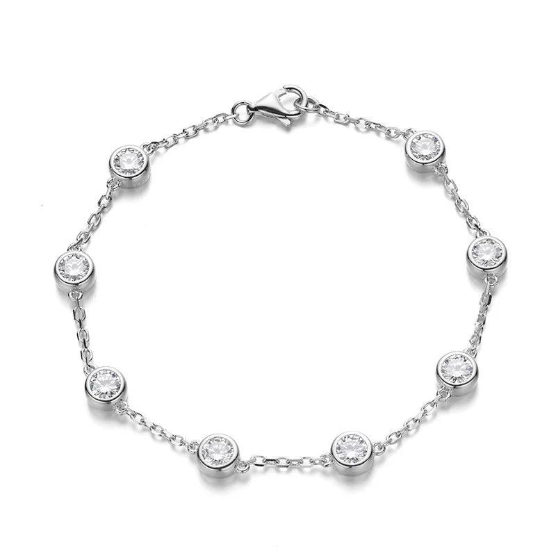 Sterling Silver 925 Full Bracelets Hand Chain Fine Jewelry