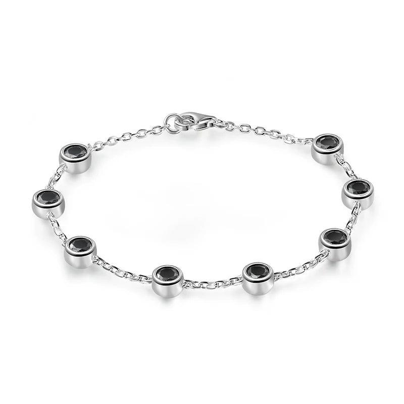 Tennis bracelet Silver 925 Hand Chain Fine Jewelry
