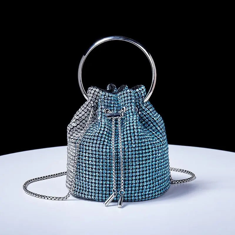 Bucket bags Women's inlaid diamond Fashion dinner women luxury