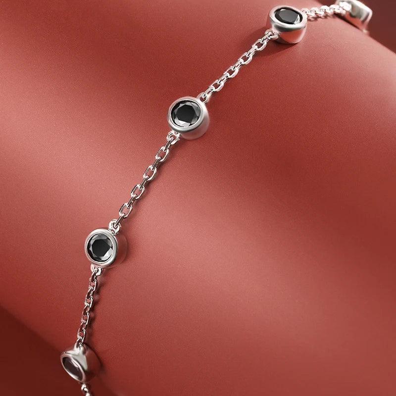 Tennis bracelet Silver 925 Hand Chain Fine Jewelry
