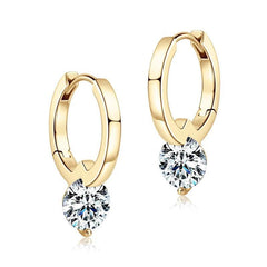 Hoop Silver 925 Sparkling Moissanite Earring Jewelry