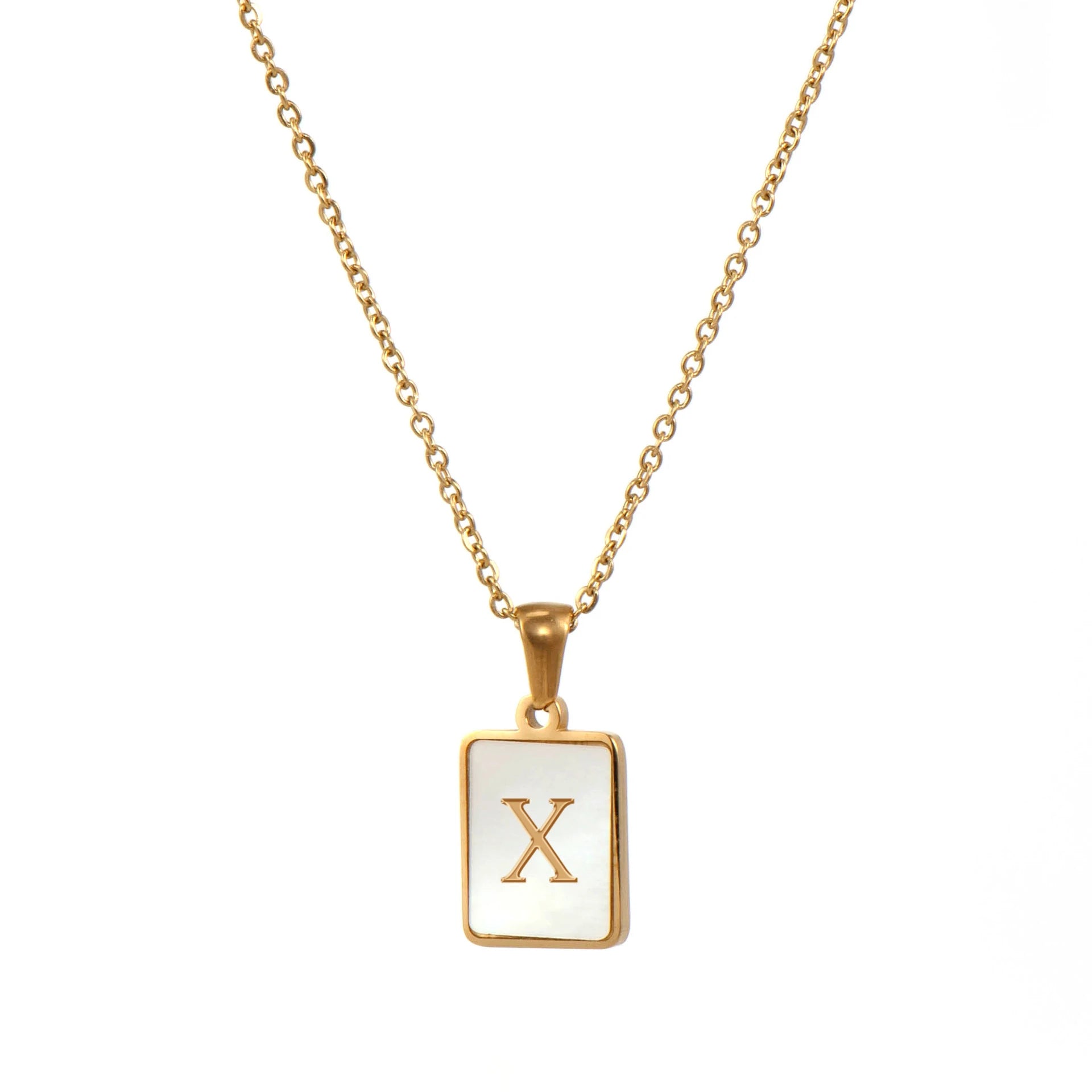 Name Necklace 26 Letters 18k Gold With Pendant Unique Jewelry Luxury