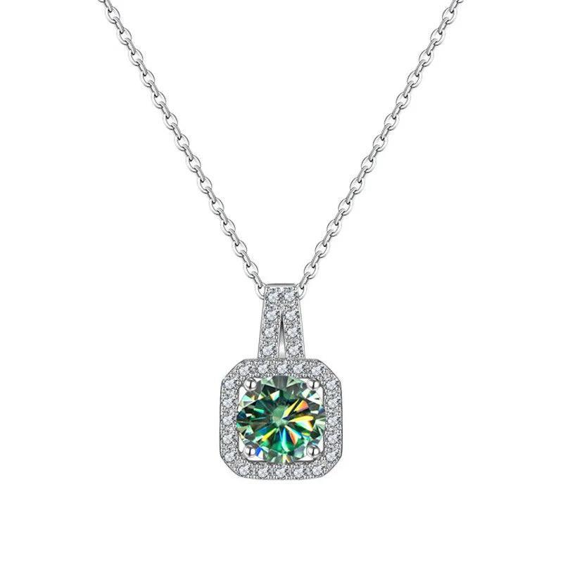 Silver necklace Pendant 100% Sparkling Fine Jewelry